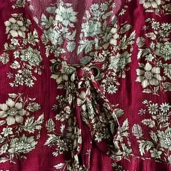 American Eagle AE Floral Long Sleeve Dress Boho southwestern tribal print Fall - Picture 8 of 16